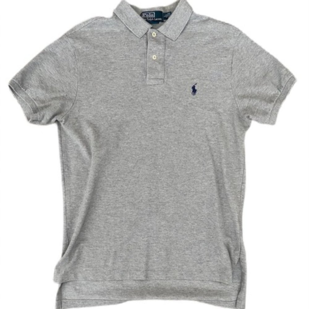 Grey Ralph Lauren Button-up Polo (L)